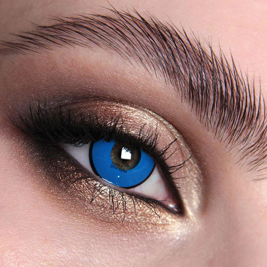 Billy Boy Blue Colored Contact Lenses - Playful Charm, British-Crafted Quality, Safe 8-Hour Wear, 45% Water Content (Pair)