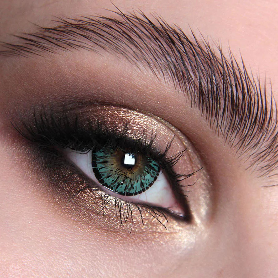 Jade Green Colored Contact Lenses - Vibrant British Craftsmanship, Safe 8-Hour Wear, 45% Water Content (Pair)