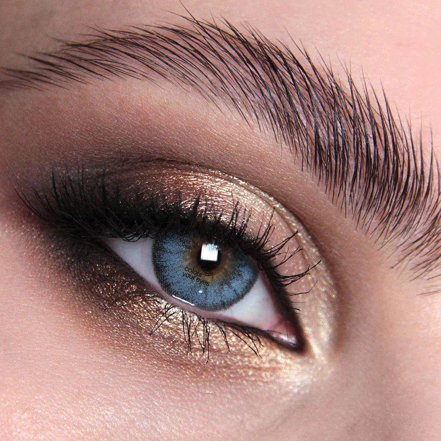 Mayfair Ice Colored Contact Lenses - Captivating British Quality, Safe 8-Hour Wear, 45% Water Content (Pair)