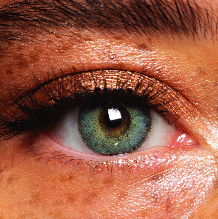 Juniper Berry Colored Contact Lenses - Depth and Striking British Quality, Safe 8-Hour Wear, 45% Water Content (Pair)