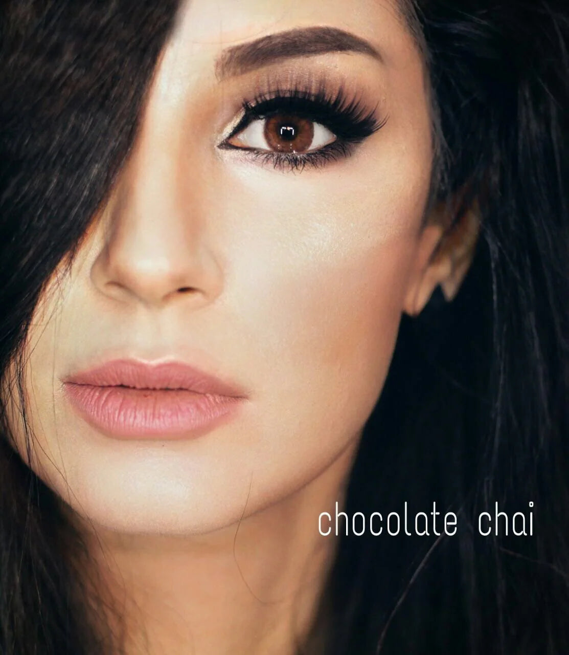 Chocolate Chai Colored Contact Lenses - Warm Rich Tones, British-Made, EU Certified, Safe 8-Hour Wear, 45% Water Content (Pair)