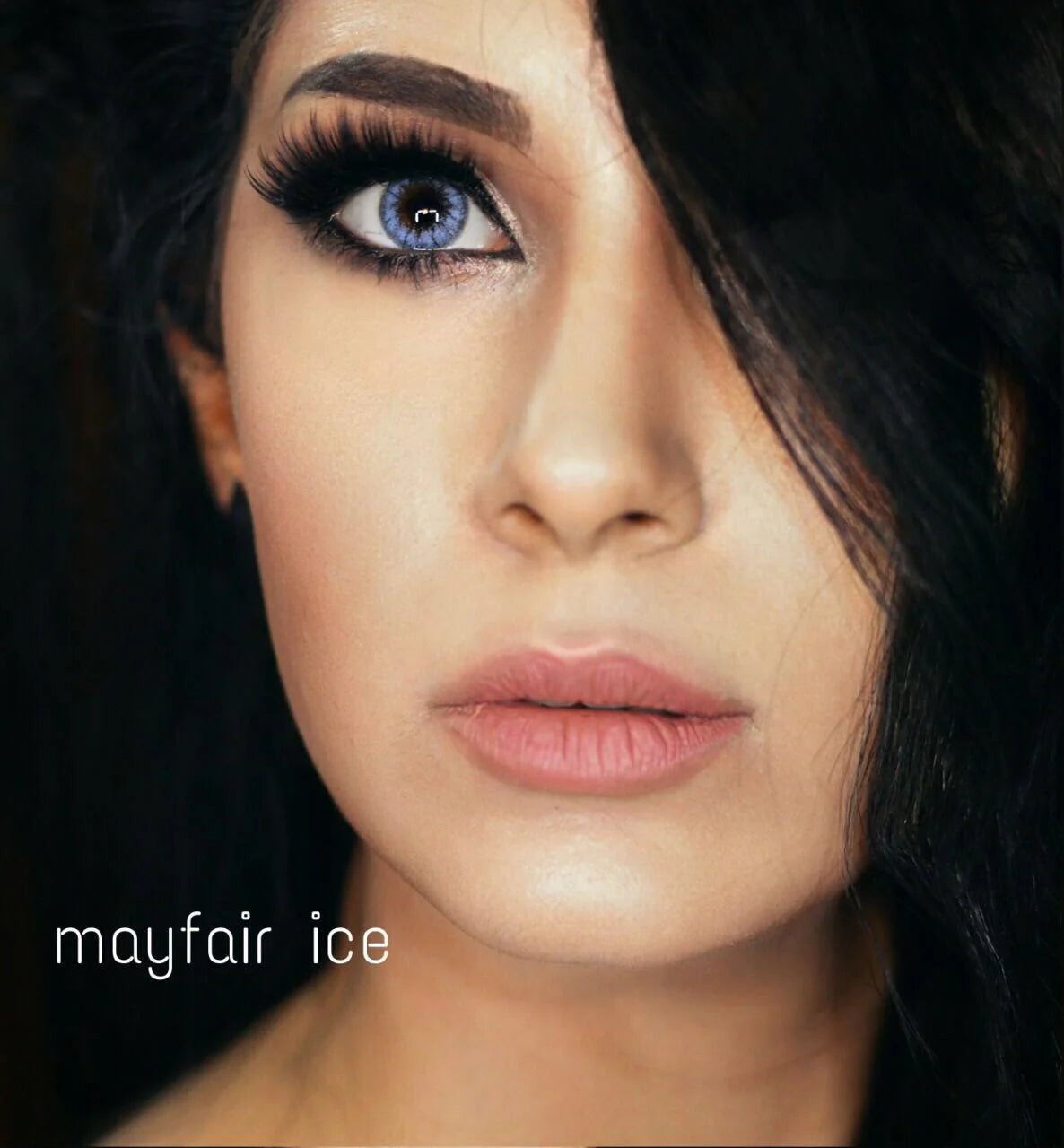 Mayfair Ice Colored Contact Lenses - Captivating British Quality, Safe 8-Hour Wear, 45% Water Content (Pair)