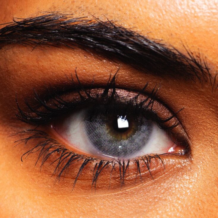 Earl Grey Colored Contact Lenses - Unique British Craftsmanship, Safe 8-Hour Wear, 45% Water Content (Pair)
