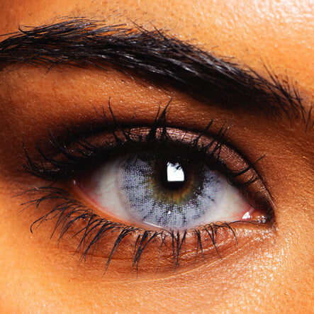 London Sky Colored Contact Lenses - Mesmerizing Blue, British-Made, Safe 8-Hour Wear, 45% Water Content (Pair)